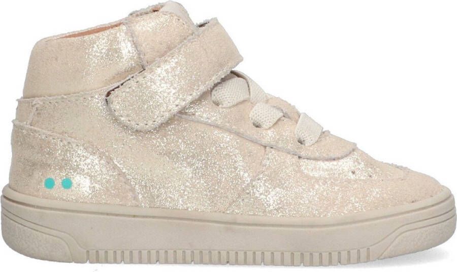 BunniesJR 224650-994 Meisjes Hoge Sneakers Goud Suède Veters