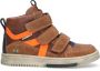 BunniesJR 224833-513 Jongens Hoge Sneakers Bruin Leer Klittenband - Thumbnail 6