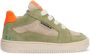 BunniesJR 225250-460 Jongens Lage Sneakers Groen Beige Oranje Suède Veters - Thumbnail 2