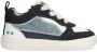 BunniesJR 225251-420 Jongens Lage Sneakers Blauw Wit Suède Veters - Thumbnail 2