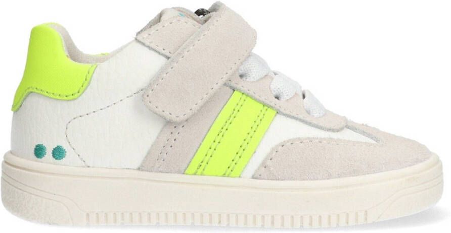 BunniesJR 225252-401 Jongens Lage Sneakers Beige Geel Suède Veters
