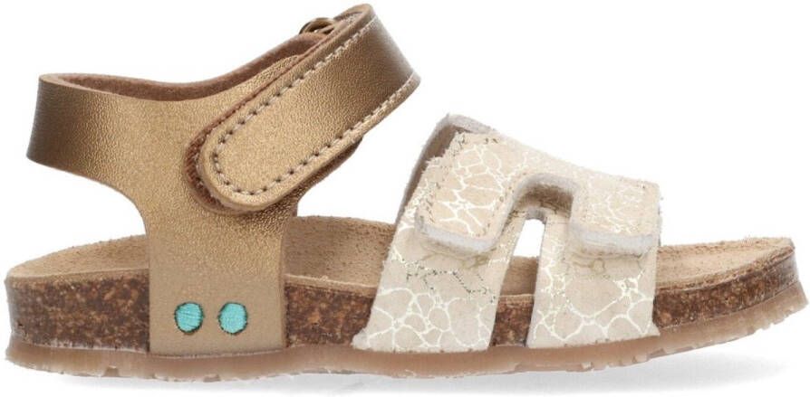 BunniesJR 225405-737 Meisjes Platte Sandalen Bruin Beige Imitatieleer Klittenband