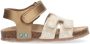 BunniesJR 225405-737 Meisjes Platte Sandalen Bruin Beige Imitatieleer Klittenband - Thumbnail 1