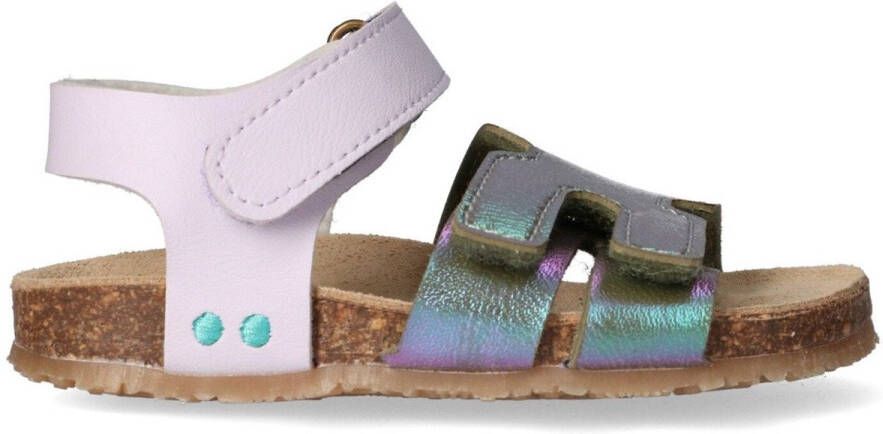 BunniesJR 225405-771 Meisjes Platte Sandalen Paars Imitatieleer Klittenband