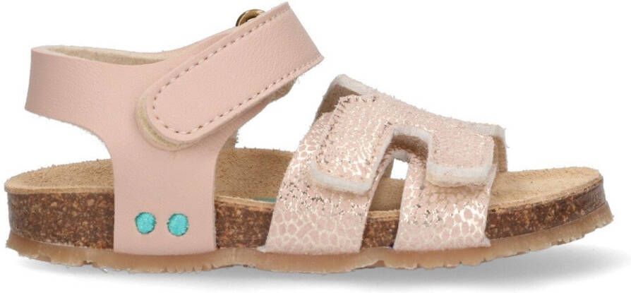 BunniesJR 225405-774 Meisjes Platte Sandalen Roze Imitatieleer Klittenband