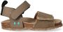 BunniesJR 225407-708 Jongens Platte Sandalen Taupe Imitatieleer Klittenband - Thumbnail 2