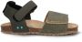 BunniesJR 225407-767 Jongens Platte Sandalen Groen Imitatieleer Klittenband - Thumbnail 2