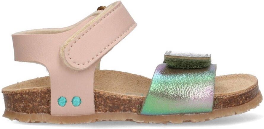 BunniesJR 225408-798 Meisjes Platte Sandalen Multicolor Imitatieleer Klittenband