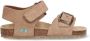 BunniesJR 225416-408 Jongens Platte Sandalen Taupe Imitatieleer Klittenband - Thumbnail 1