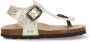 BunniesJR 225417-906 Meisjes Platte Sandalen Beige Print Imitatieleer Gesp - Thumbnail 3