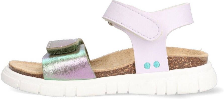 BunniesJR 225422-771 Meisjes Platte Sandalen Paars Imitatieleer Klittenband