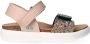 BunniesJR 225427-774 Meisjes Platte Sandalen Roze Imitatieleer Klittenband - Thumbnail 1