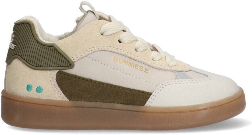 BunniesJR 225450-503 Jongens Lage Sneakers Groen Beige Leer Veters