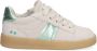 BunniesJR 225451-401 Meisjes Lage Sneakers Beige Blauw Suède Veters - Thumbnail 1