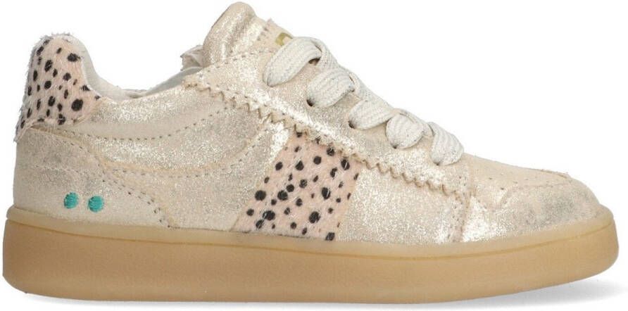 BunniesJR 225451-994 Meisjes Lage Sneakers Goud Suède Veters