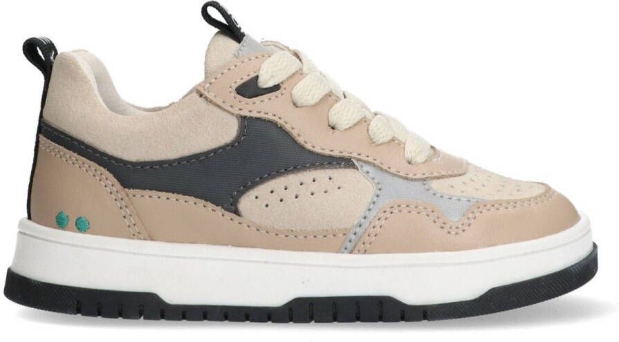 BunniesJR 225492-508 Jongens Lage Sneakers Beige Leer Veters