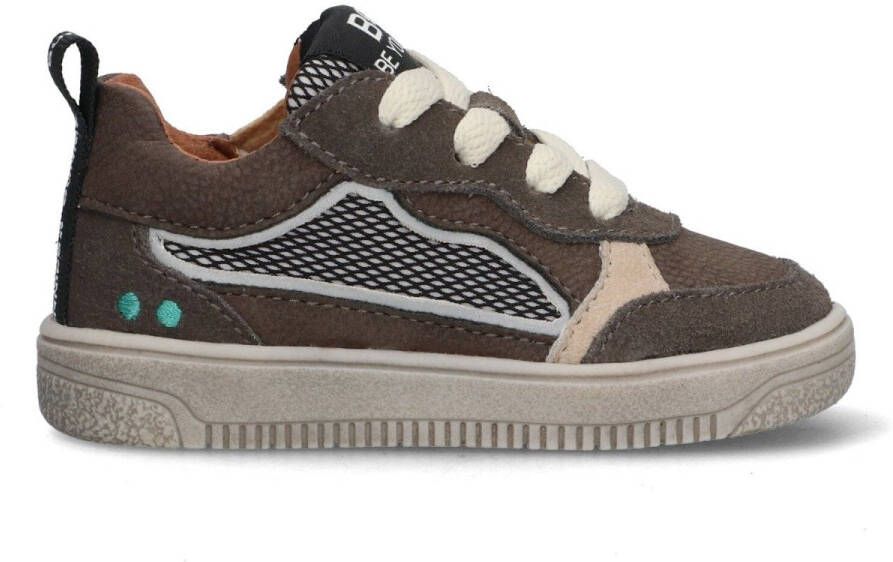 BunniesJR 225651-488 Jongens Lage Sneakers Bruin Leer Veters