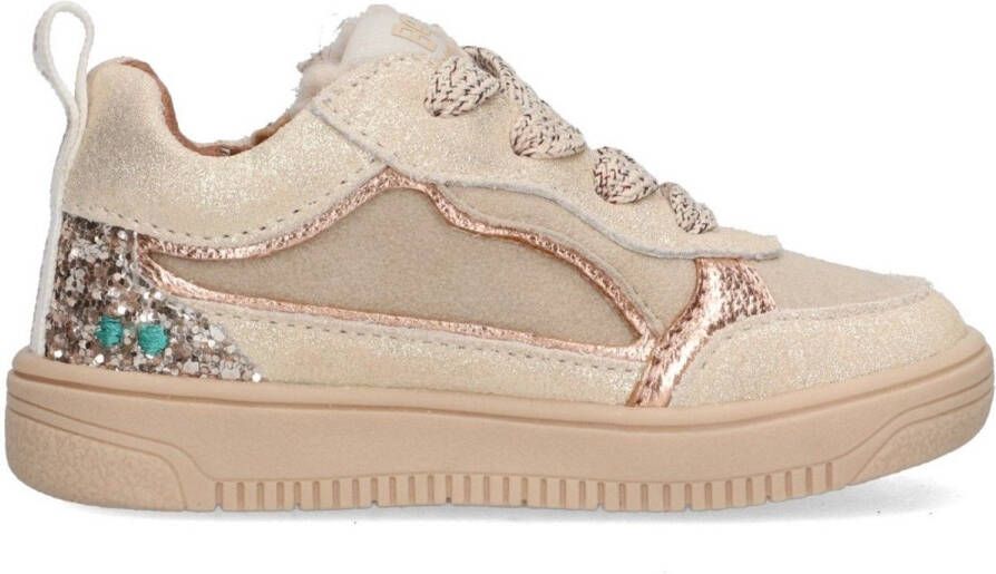 BunniesJR 225651-994 Meisjes Lage Sneakers Goud Leer Veters