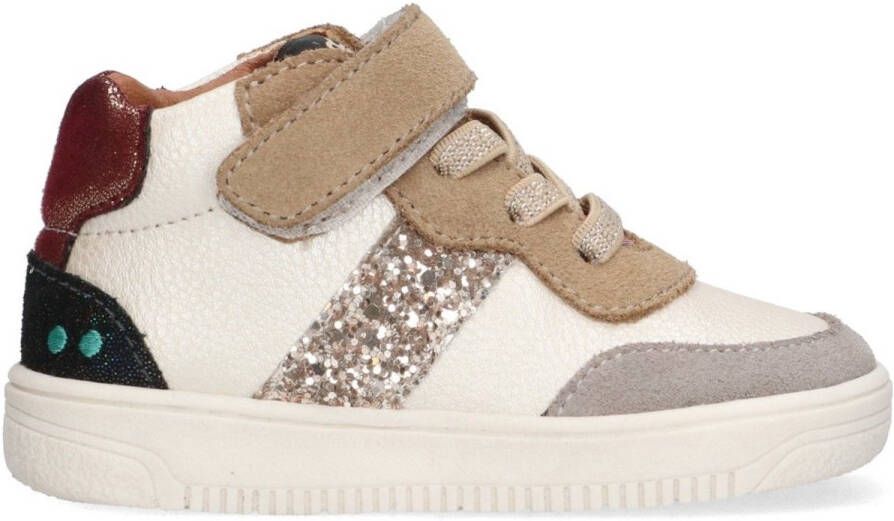 BunniesJR 225653-484 Meisjes Hoge Sneakers Multicolor Leer Veters