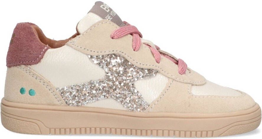 BunniesJR 225655-996 Meisjes Lage Sneakers Roze Leer Veters