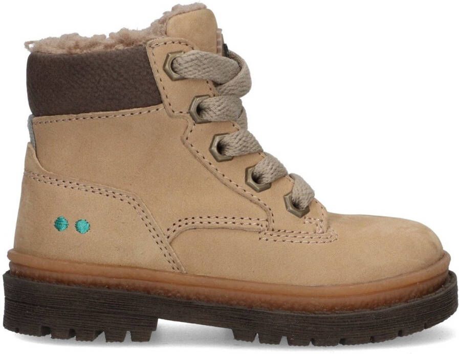 BunniesJR 225700-111 Jongens Biker Boots Beige Nubuck Veters