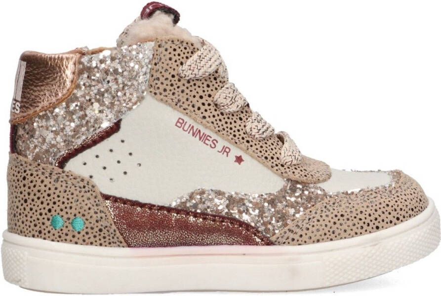 BunniesJR 225752-908 Meisjes Hoge Sneakers Multicolor Leer Veters