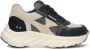 BunniesJR 225840-420 Jongens Lage Sneakers Blauw Leer Veters - Thumbnail 1