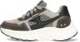 BunniesJR 225840-488 Jongens Lage Sneakers Grijs Leer Veters - Thumbnail 1