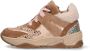 BunniesJR 225844-414 Meisjes Hoge Sneakers Bruin Leer Veters - Thumbnail 1
