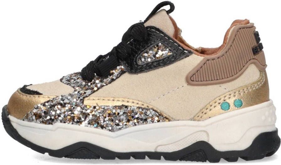BunniesJR 225875-995 Meisjes Lage Sneakers Goud Leer Veters - Foto 1