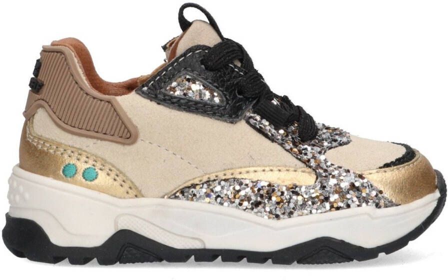 BunniesJR 225876-469 Jongens Lage Sneakers Groen Leer Veters