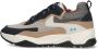 BunniesJR 225877-129 Jongens Lage Sneakers Blauw Leer Veters - Thumbnail 1