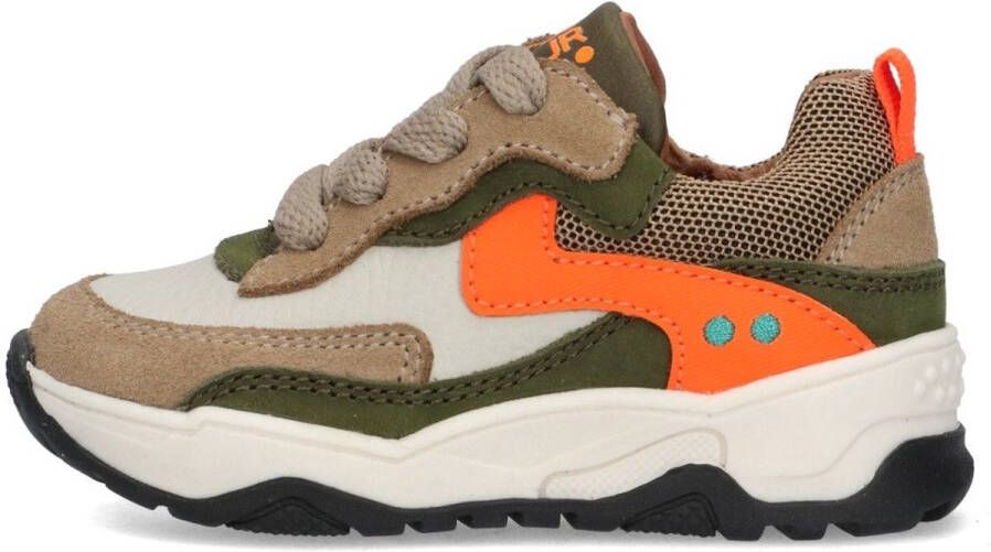 BunniesJR 225877-408 Jongens Lage Sneakers Oranje Leer Veters