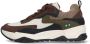 BunniesJR 225877-417 Jongens Lage Sneakers Bruin Leer Veters - Thumbnail 1