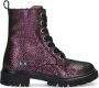 BunniesJR 225884-698 Meisjes Biker Boots Multicolor Suède Veters - Thumbnail 1
