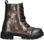 BunniesJR 225884-992 Meisjes Biker Boots Grijs Suède Veters - Thumbnail 1