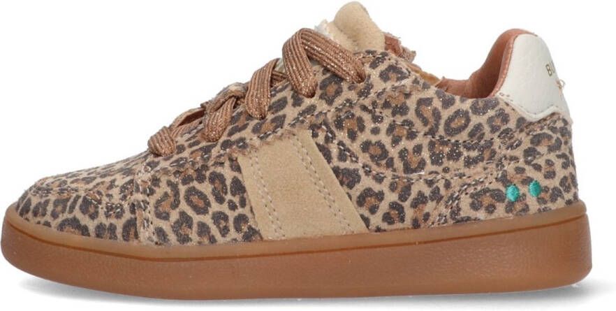 BunniesJR 225951-406 Meisjes Lage Sneakers Beige Leer Veters