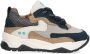 BunniesJR 225877-129 Jongens Lage Sneakers Blauw Leer Veters - Thumbnail 4