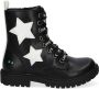 Bunnies JR -- Bunnies JR 220940-789 Biker Boots Zwart Imitatieleer Veters - Thumbnail 1