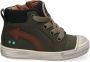 BunniesJR Bunnies JR 221630 169 Jongens Hoge Sneakers Groen Nubuck Veters - Thumbnail 2