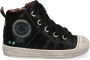 BunniesJR Bunnies JR 221635-489 Hoge Sneakers Zwart Suède Veters - Thumbnail 1