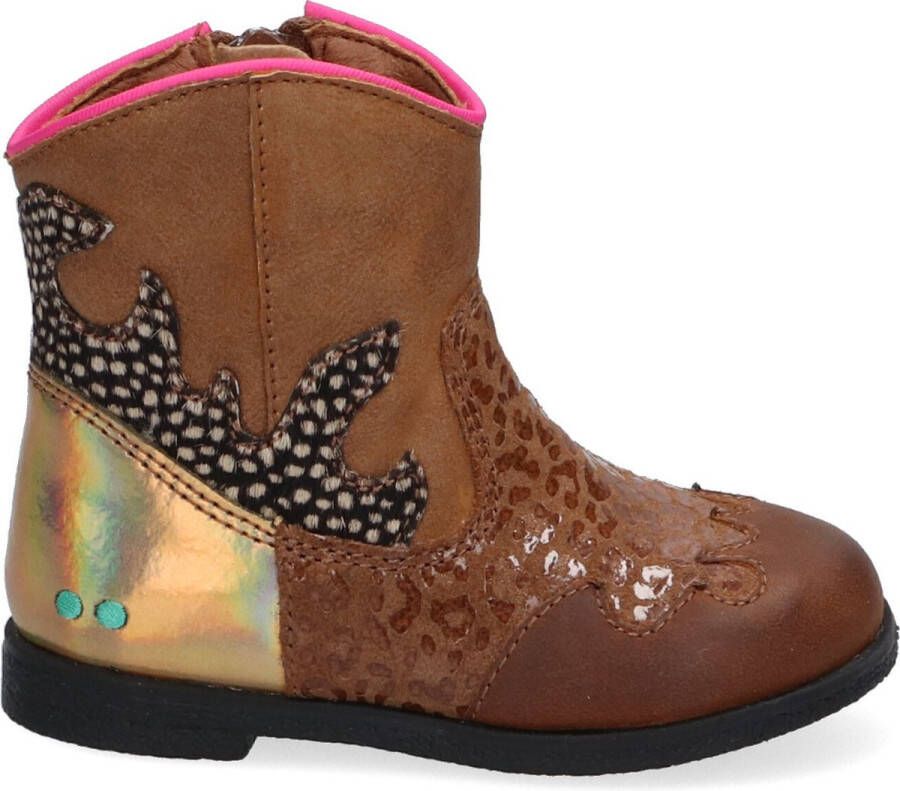 BunniesJR Bunnies JR 221654-613 Meisjes Cowboy Boots Bruin Leer Ritssluiting