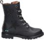 BunniesJR Bunnies JR 221861-589 Biker Boots Zwart Leer Veters - Thumbnail 1