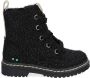 BunniesJR Bunnies JR 221932-789 Meisjes Biker Boots Zwart Imitatieleer Veters - Thumbnail 1