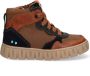 BunniesJR Bunnies JR 222660-513 Jongens Hoge Sneakers Bruin Leer Veters - Thumbnail 2