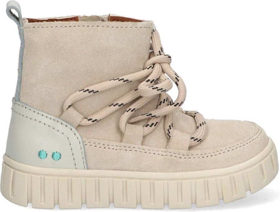 BunniesJR Bunnies JR 222661-406 Meisjes Enkellaarsjes Beige Suède Veters - Foto 6