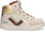 BunniesJR Bunnies JR 222711-502 Hoge Sneakers Beige Leer Veters - Thumbnail 2