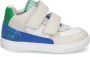 BunniesJR Bunnies JR 223302-523 Jongens Lage Sneakers Blauw Beige Groen Wit Leer Klittenband - Thumbnail 1