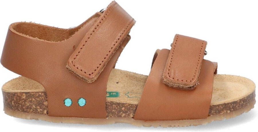 BunniesJR Bas Beach sandalen cognac Bruin Jongens Imitatieleer Effen 21