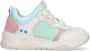 BunniesJR Bunnies JR Charlie Chunky Meisjes Lage Sneakers Wit Groen Leer Veters - Thumbnail 1